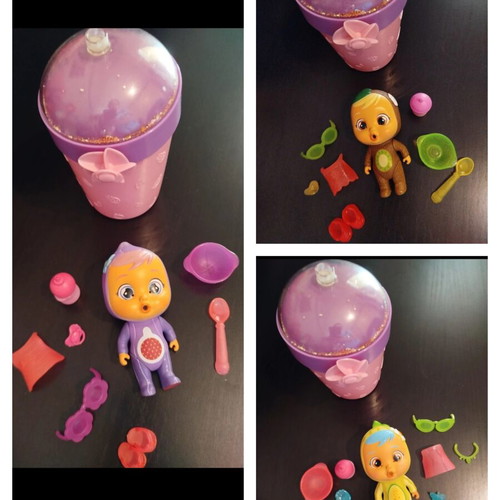 Crybabies dolls like new, set of 9 plus unicorn gift