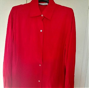 Ολομεταξο γυναικείο πουκάμισο célestino κόκκινο νούμερο It. 48