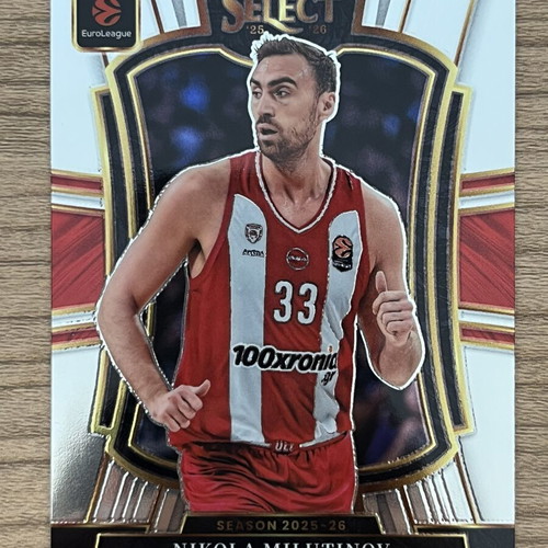2025-26 Panini Select Euroleague Basketball Nikola Milutinov card like new