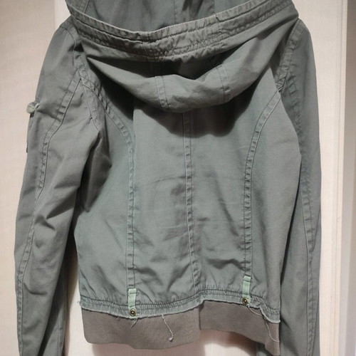 Short army jacket size S Splendid green