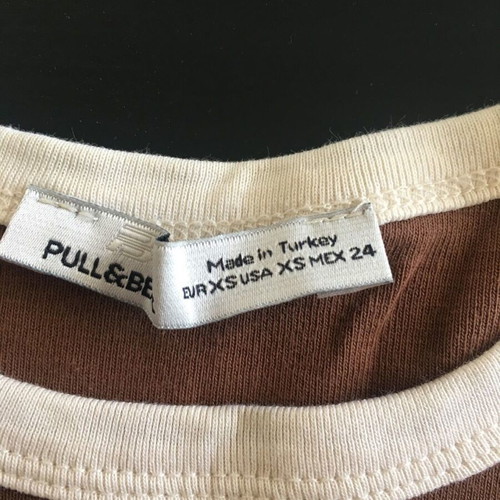 Pull & Bear crop top with sleeve XS used