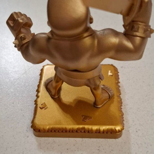 Clash of Clans Barbarian figure like new, gold, official Supercell