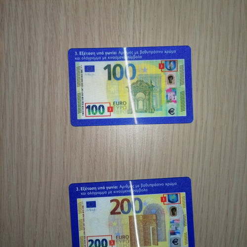 Counterfeit banknote detector new, set of 2 pieces