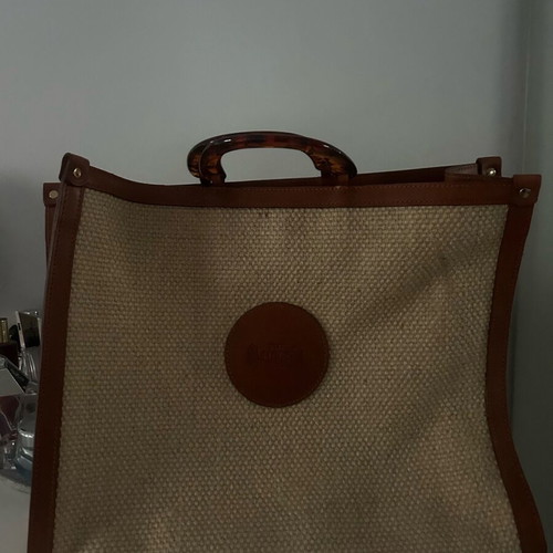 Straw bag holy bag new, beige hand-held