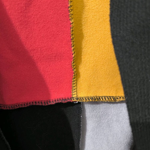 Colorful women's coat like new with pattern, size S/M