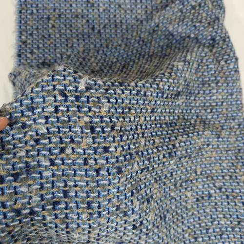 Esprit knitted infinity scarf like new, blue melange