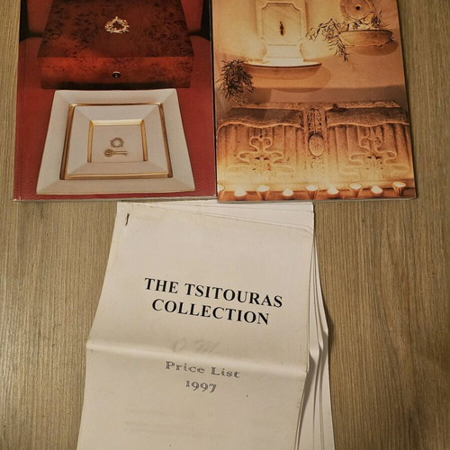 Tsitouras ashtrays like new, collectible with books and catalog