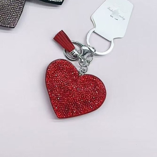 Keychain new red heart