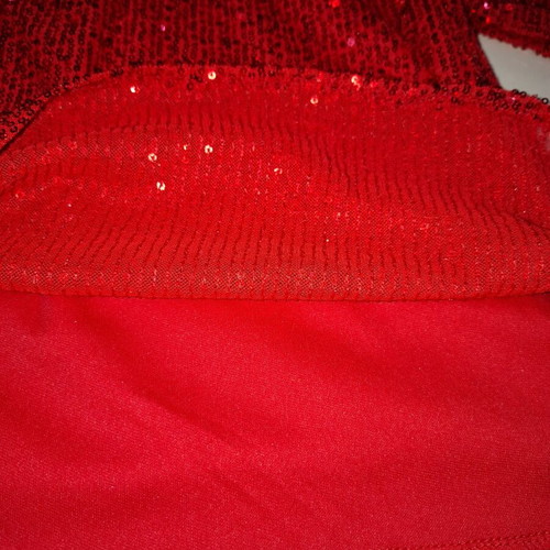 Extan Bebe Red Dress with Sequins like new, size 9-10 years