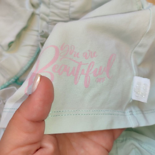 Matoufrance cotton frilled set No 16 like new, colorful
