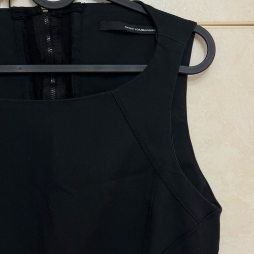 Narrow black dress Atos Lombardini like new