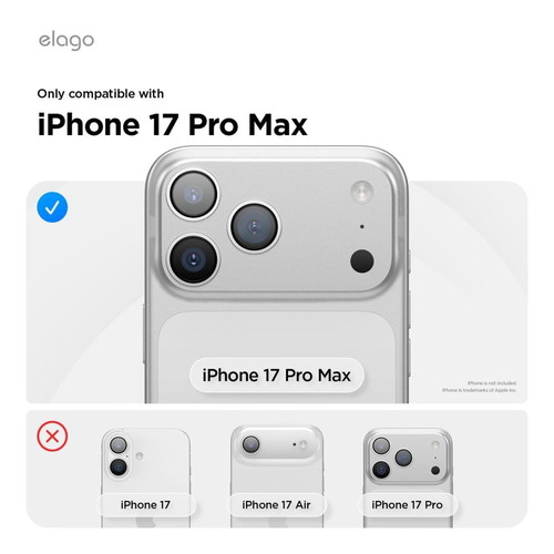 Elago Transparent Hybrid Case for iPhone 17 Pro Max, New