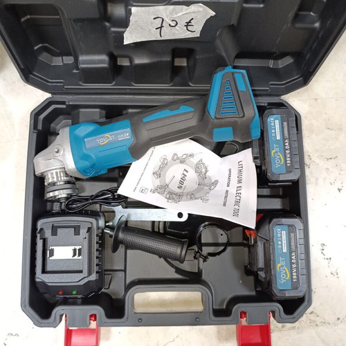 Angle grinder with 2 batteries new