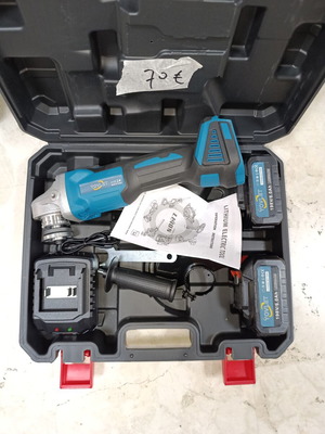 Angle grinder with 2 batteries new