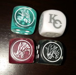Yugioh dice in excellent condition