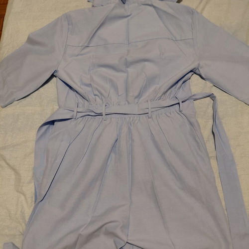 Stradivarius jumpsuit turquoise size M like new, shirt fabric