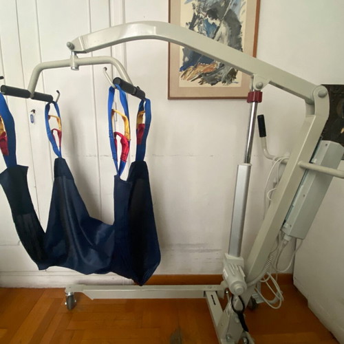 Patient lifting hoist used electric Achilleas Monica with carrying sling