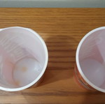 Coca Cola plastic cups used without lids