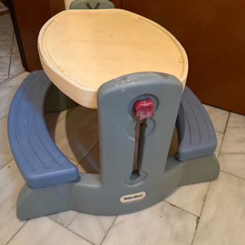 Little Tikes activity table used, blue/beige