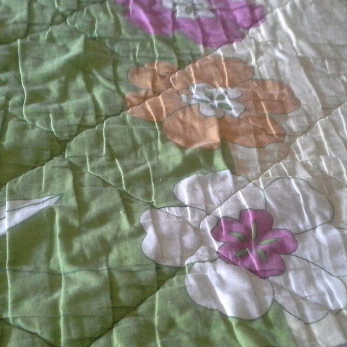 Semi-double quilts new, gray color, set of 2 pieces