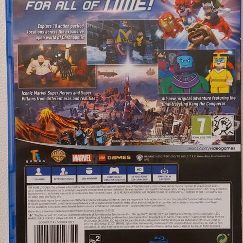 PS4 LEGO Marvel Super Heroes 2 new, in original packaging