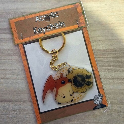 Digimon Adventure Patamon handmade keychain made to order