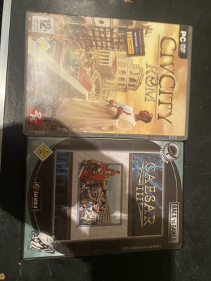 Strategic PC games Civcity Rome and Caesar like new, set of 2