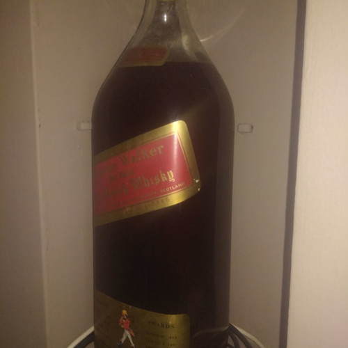 Johnie Walker 5lt bottle used, empty, collectible
