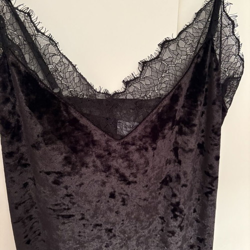 BSB velvet negligee dress, black, size M
