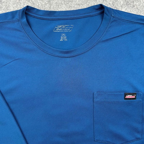 Dickies Workwear Long Sleeve Pocket Tee 2XL Royal Blue