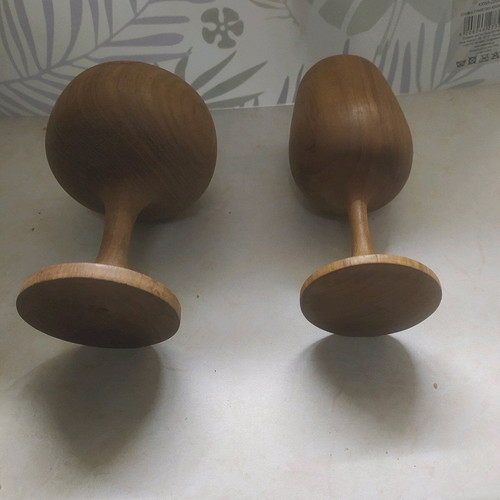 Wooden drinkware set 12 pieces new, decorative and functional