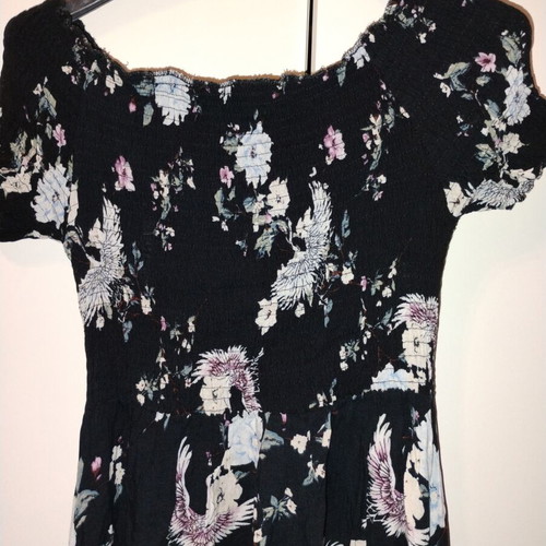 Summer dress like new, colorful, front short and back maxi, size S/M