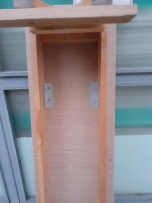 Children's bench with pine wood and laminated surface