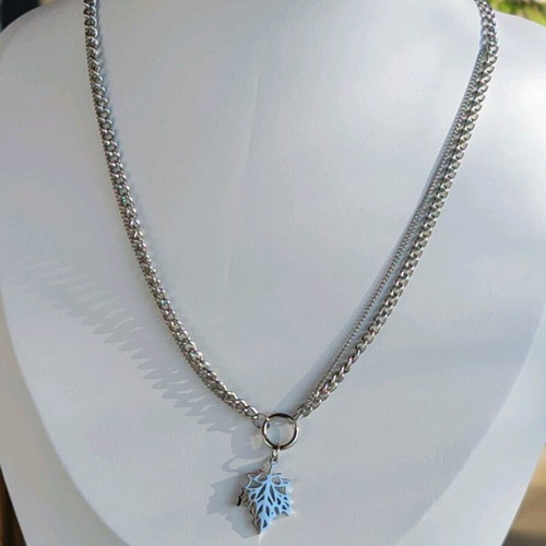 Steel Necklace New, Gold and Silver Color