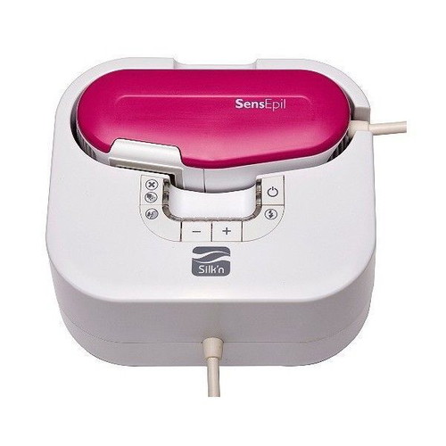 IPL Silk'n Sensepil hair removal device used with extra head