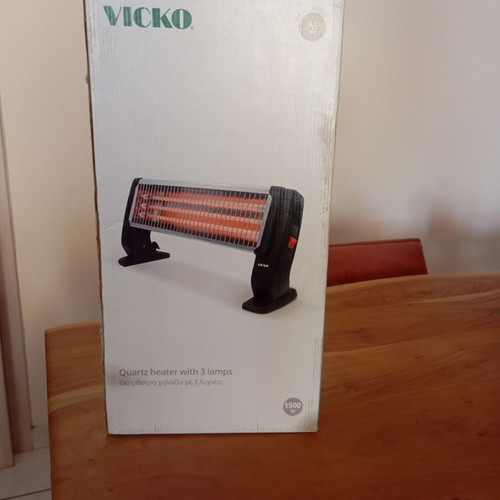 Vicko quartz heater with 3 bulbs, 1 kW