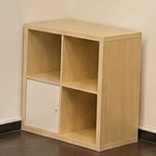 IKEA KALLAX 2x2 shelf with inset door