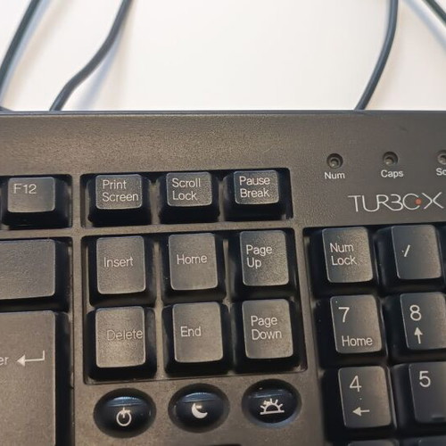 Turbo X keyboard used, black