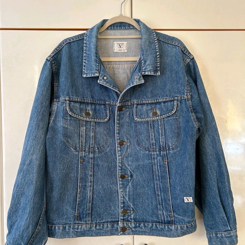 Valentino Garavani denim jacket used, blue, oversized