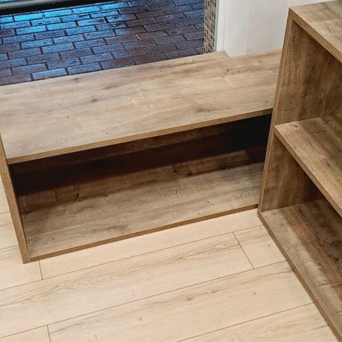 Store Furniture used, custom handmade wood oak finish