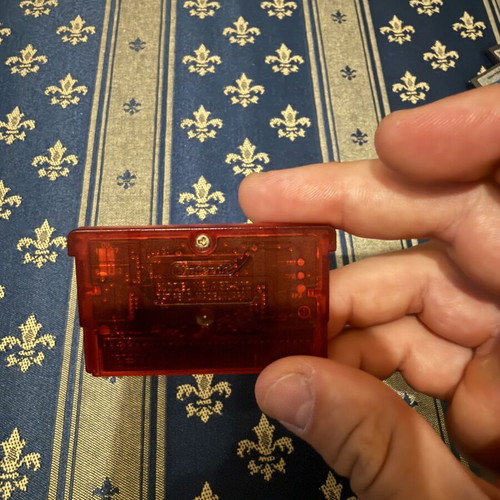 Pokemon Ruby Game Boy Advance SP cartridge used, French version