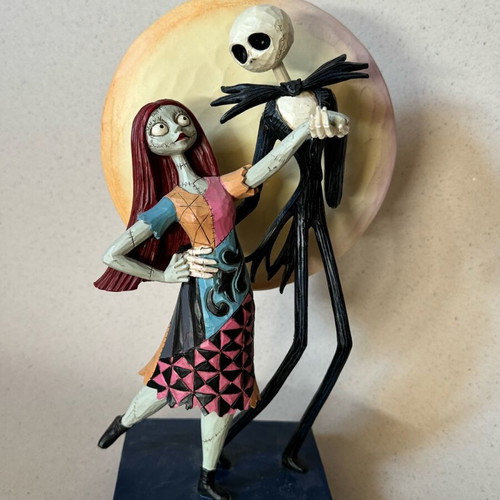 Jack and Sally Nightmare Before Christmas decorative figurine like new