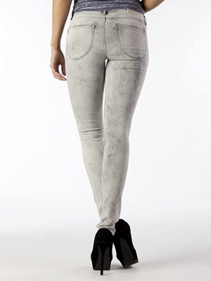Maison Scotch La Parisienne Super Skinny Zip Jeans used, size 27, gray