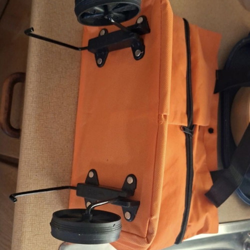 Transport bag with wheels, new, expandable with zipper
