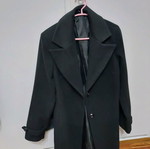 Black XL coat like new, made in Italy