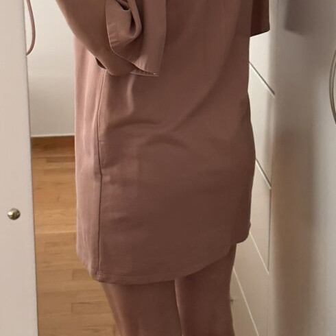 Mini dress with ruffles Stradivarius size S used