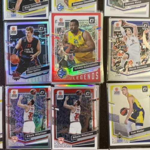 EuroLeague Donruss 2024 Optic Cards new, 50 singles + 4 doubles