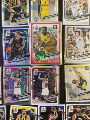 EuroLeague Donruss 2024 Optic Cards new, 50 singles + 4 doubles