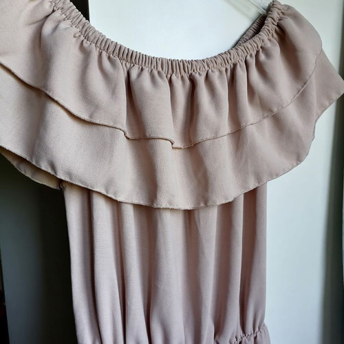 Jumpsuit size L beige like new, made in Italy