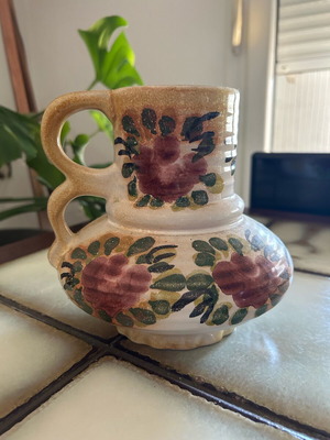 Handmade earthenware vase like new, German origin